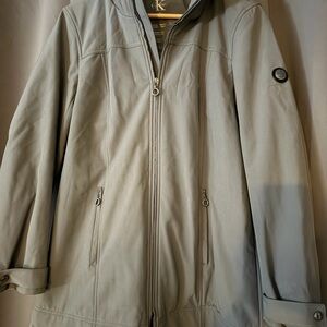 Calvin Klein Gray Fabric with Metallic Detail